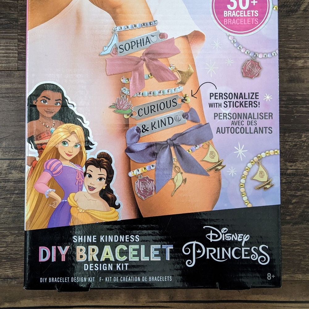 NEW! Fashion Angels Disney Princess DIY Bracelet Design Kit